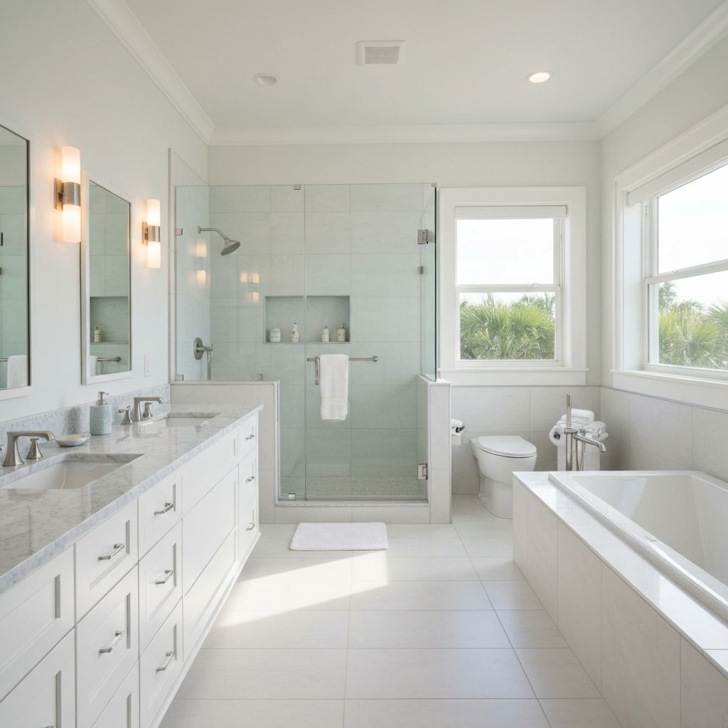 Modern bathroom remodel in coastal Florida
